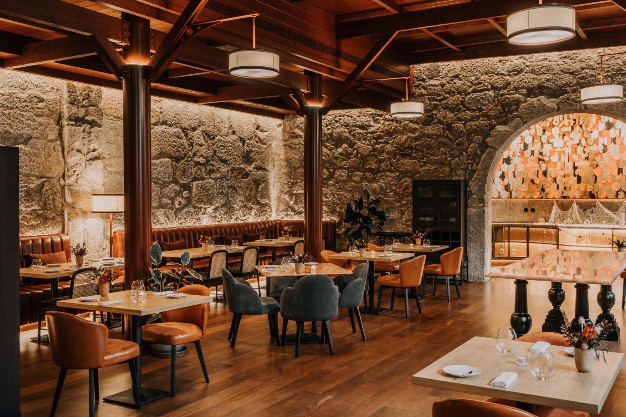Hotel Timbre Virtudes OOporto Esterno foto Interior of the restaurant
